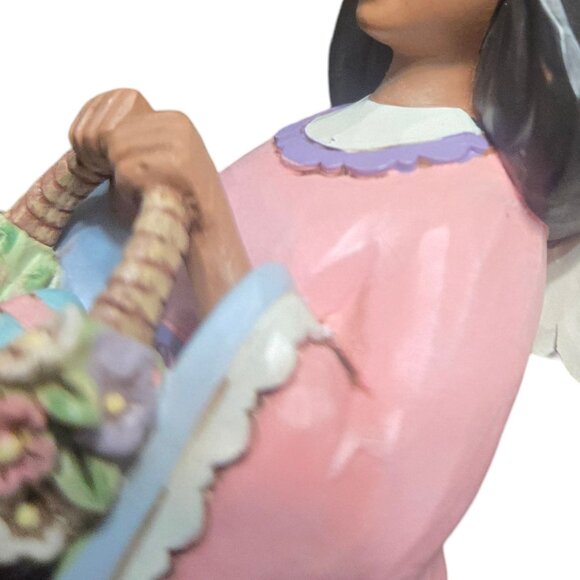Basket Of Easter Blessings Angel Figurine Jim Shore Heartwood Creek 2021 - Picture 14 of 16